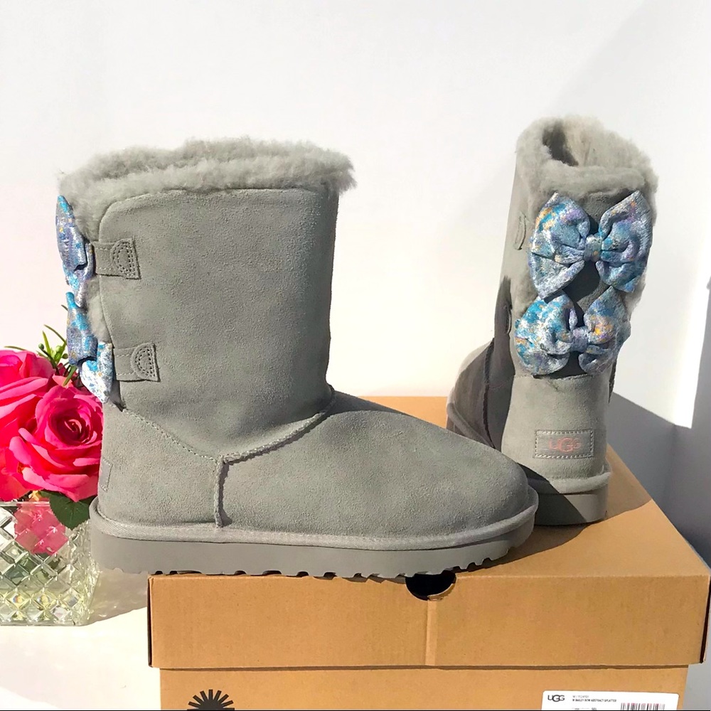 UGG Bailey Bow Abstract Splatter